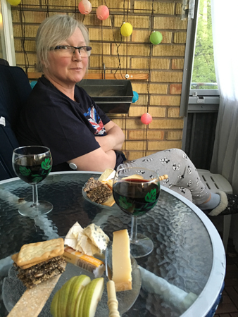 Leende Anna ost och Replica Zinfandel