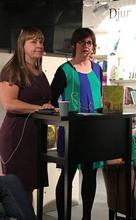 Christina Wahldén blir intervjuad