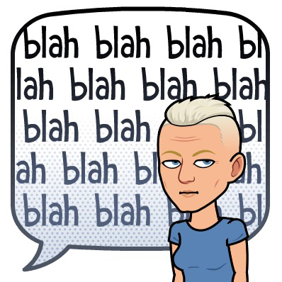 Bitmoji Tofflan blah blah blah