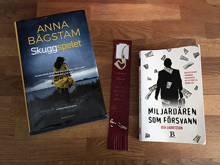 Böckerna Skuggspelet och Miljardären som försvann