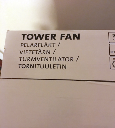 Pelarfläkt viftetorn