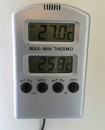27 grader varmt den 6 juni 2019