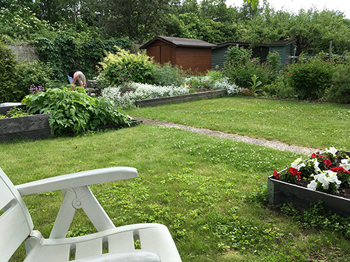 Anna påtar i landen