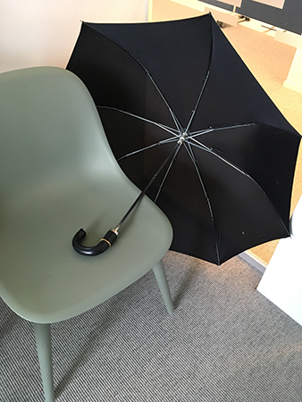 Paraply på tork på jobbet