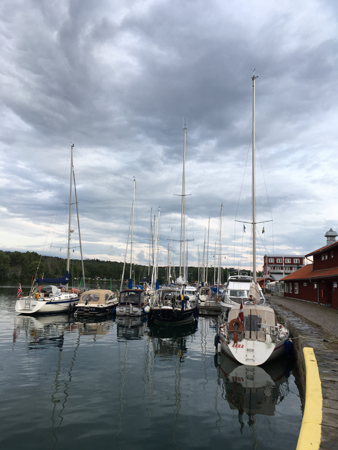 Båtar i Motala hamn