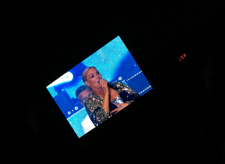 Jessica Andersson på storskärm