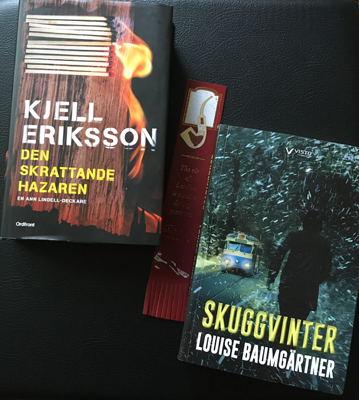 Böckerna Den skrattande hazaren och Skuggvinter