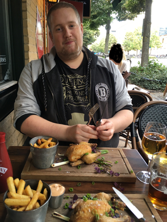 Jo på Churchill Arms