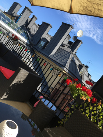 Hotellets takterrass