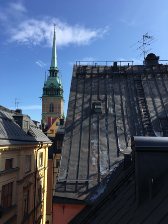 Tak och Tyska kyrkan i Gamla stan