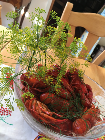 Vätterkräftor med krondill