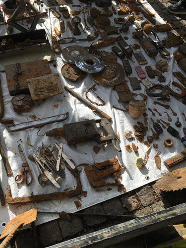 Metallskrot från Fyrisån