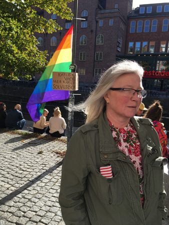 Regnbågsflagga och Anna