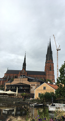 Domkyrkan sedd fr St Olofsbron torsdag morgon