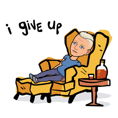 Tofflan Bitmoji I give up