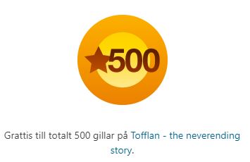 500 gillar bloggen