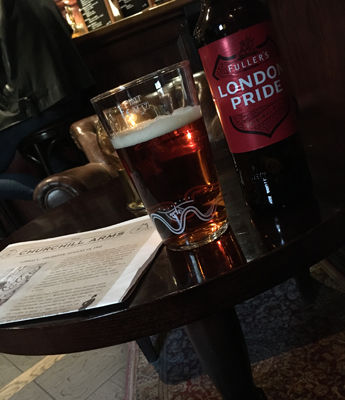 London Pride på Churchill Arms
