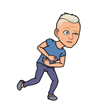 BitmojiTofflan har ont i magen