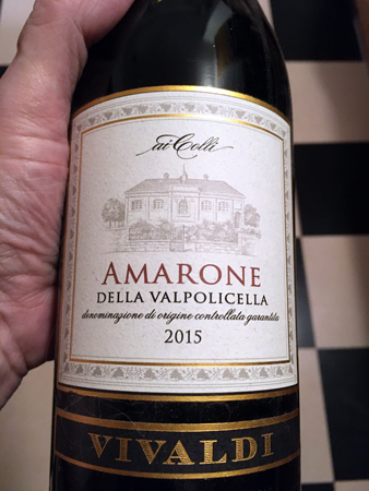 Amarone della Valpolicella ai Colli Vivaldi 2015
