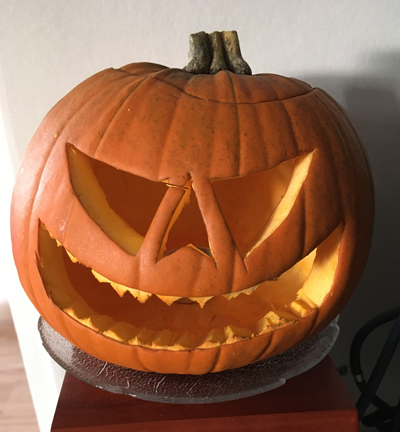 Släckt Jack O Lantern 2019