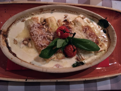 Canneloni med spenat och ost Trattoria Alessandro