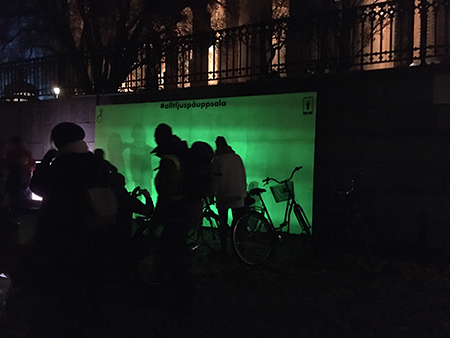 Flashwall Allt ljus på Uppsala 2019