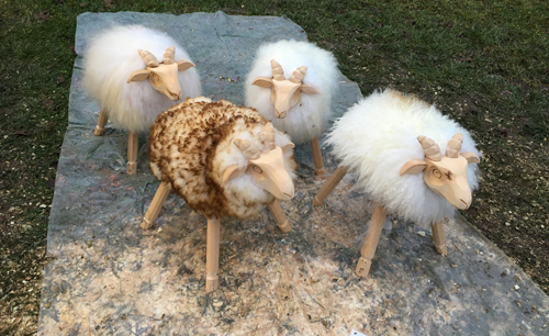 Family Får eller Ull-Rika på Ulva julmarknad 2019