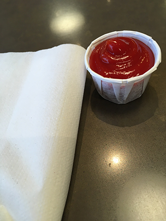 Ketchup och servett