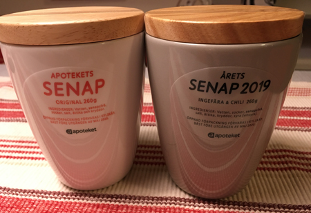 Apotekets senap 2019 original o ingefära o chili