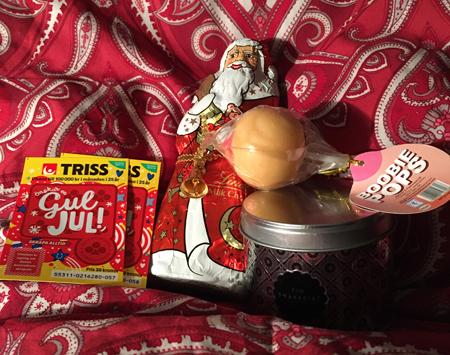 Lotter chokladtomte tutteklubba pepparkakor i burk