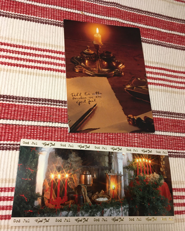 Julkort från Agneta o Eva o Béchir