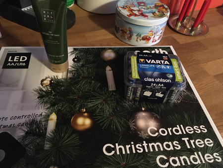 Trådlös julgransbelysning batterier Rituals nattbalsam