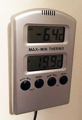 Minus sex komma fyra grader 10 dec 2019