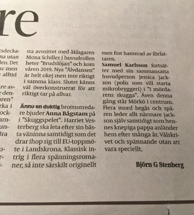 Recension Anna Bågstams o Samuel Karlssons böcker i lokalblaskan