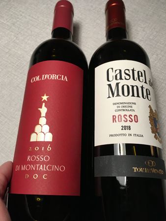 Viner Col Dorcia rosso di Montalcino 2016 o Castel del Monte rosso 2018