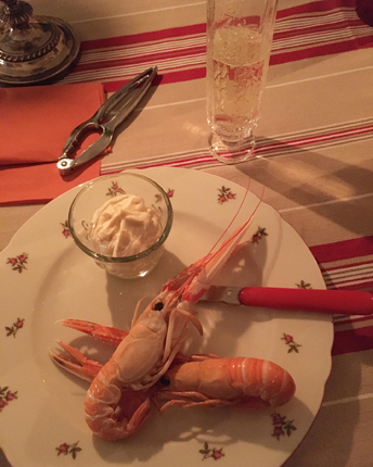 Havskräftor och aioli