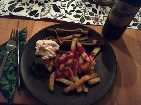 Kycklingkorv o pommes