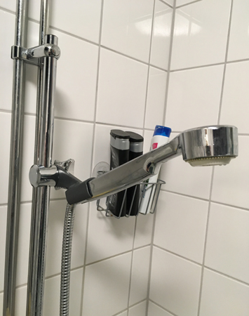 Monterad dusch
