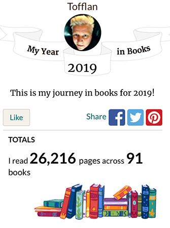 Tofflan My year 2019 in books