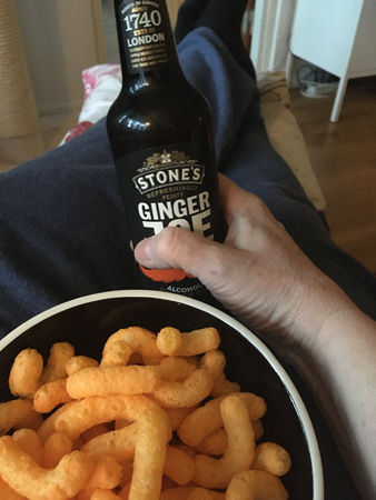 Ginger Joe och cheddarostbågar