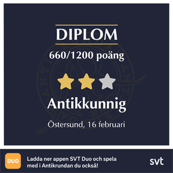 Antikkunnig i Östersund 16 feb 2020