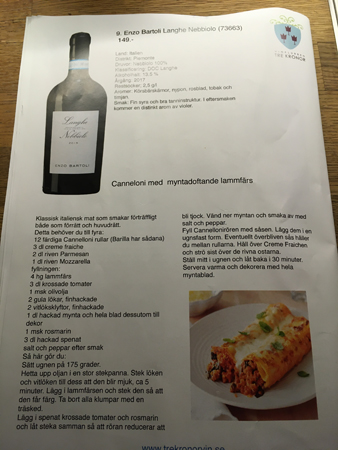 Vintips och recept från Vinklubben Tre kronor