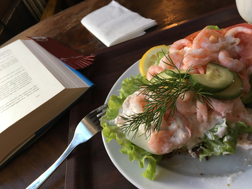 Räkmacka på Storken