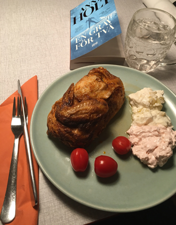 Grillad kycklinghalva med tillbehör