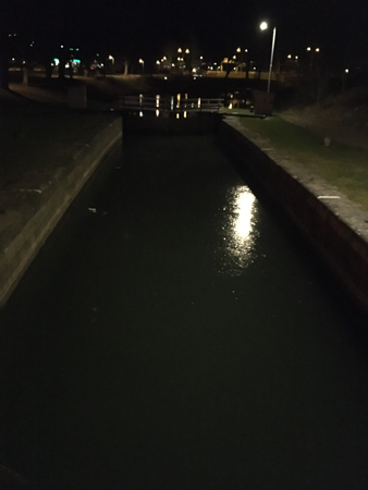 Kanalen mitt i Motala