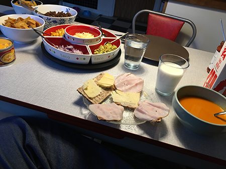 Tacos och tomatsoppa