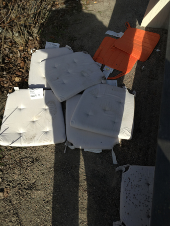 Dynor på marken o min skugga