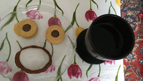 Kakor som gubbe och kaffemugg