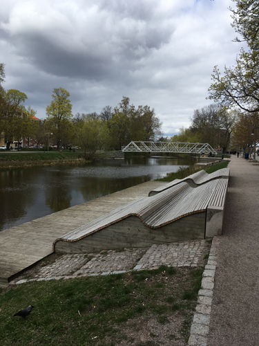 Tomt vid Fyrisån idag