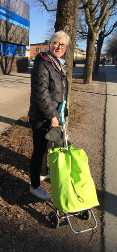 Anna på promenad med kvasten i Dramaten